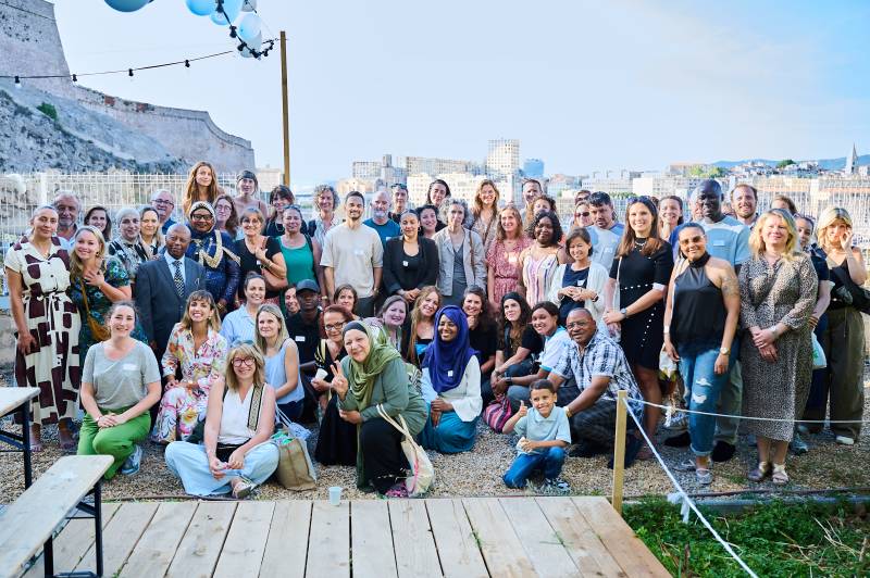 Photo de groupe à l'inauguration des locaux Weavers Marseille