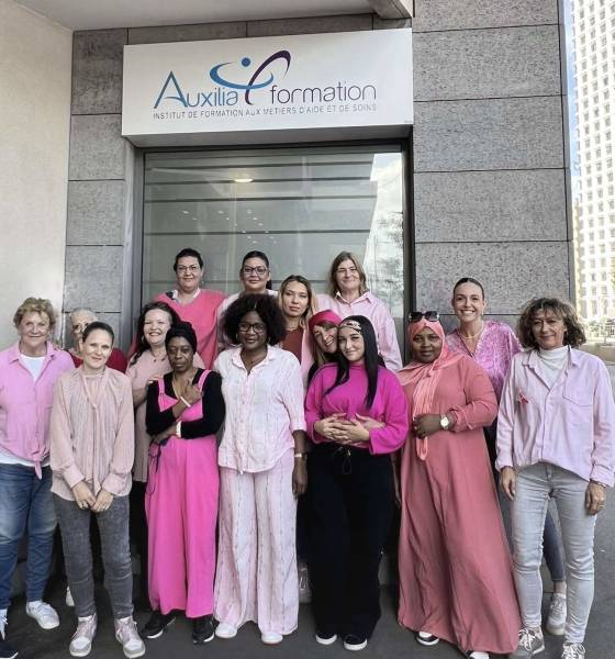 Auxilia Formation se mobilise pour soutenir Octobre rose, une campagne nationale dédiée à la lutte contre le cancer du sein